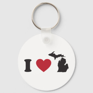 Chaveiro Eu amo Michigan