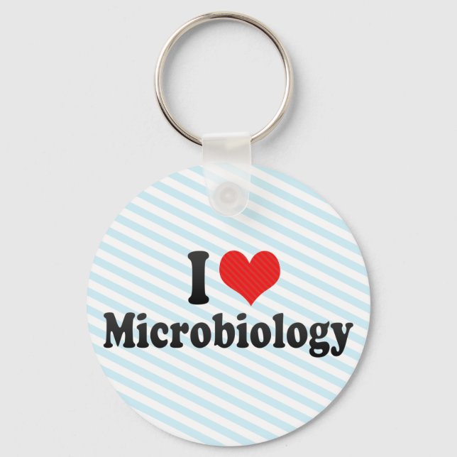 Chaveiro Eu Amo Microbiologia (Frente)