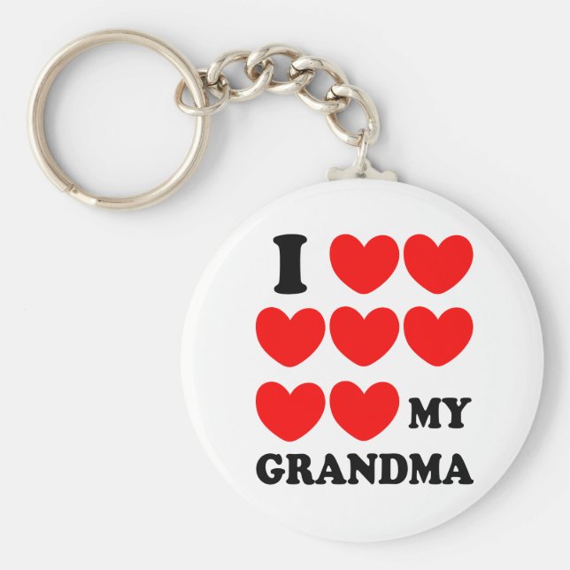 Chaveiro Eu Amo Minha Avó (Frente)