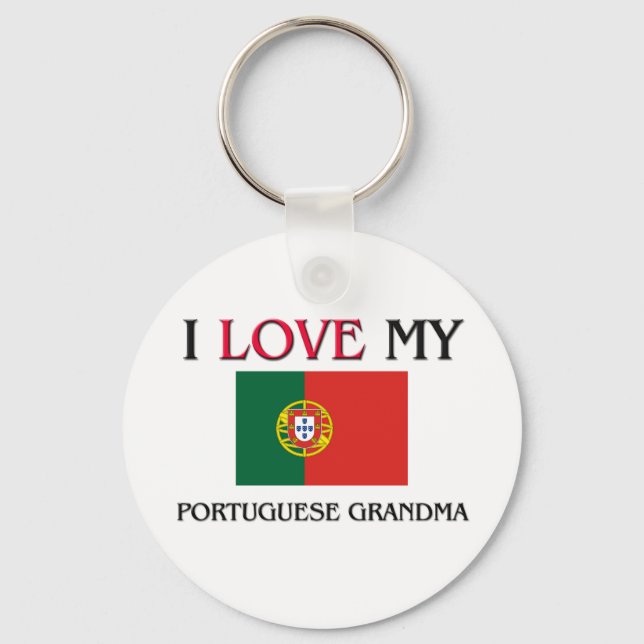 Chaveiro Eu Amo Minha Avó Portuguesa (Frente)