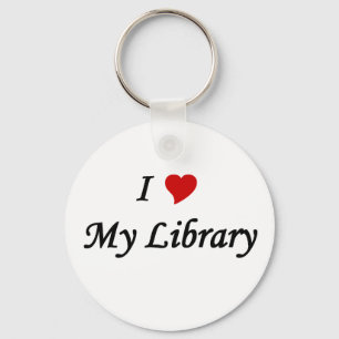 Chaveiro Eu amo minha biblioteca