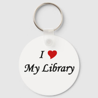Chaveiro Eu amo minha biblioteca