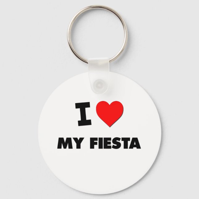 Chaveiro Eu Amo Minha Fiesta (Frente)