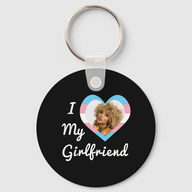 Chaveiro Eu Amo Minha Foto Personalizada De Orgulho Trans L (Frente)