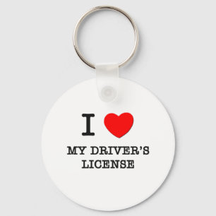Chaveiro Eu amo minha licença de motorista