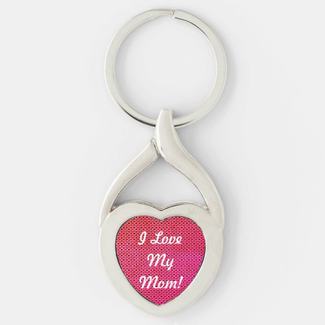 Chaveiro Eu Amo Minha Mãe (Frente)