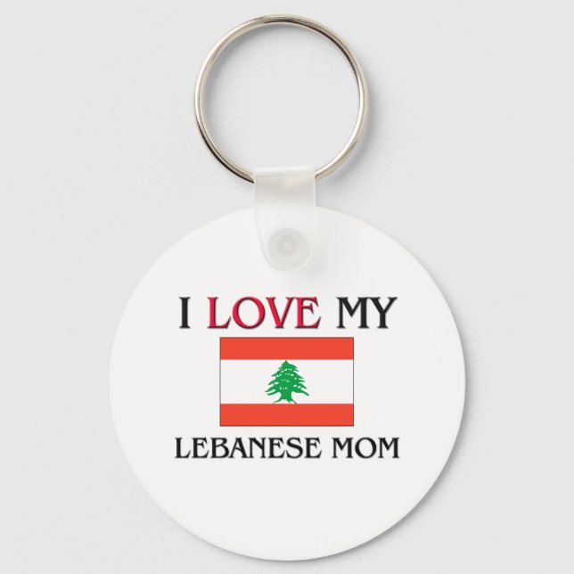 Chaveiro Eu Amo Minha Mãe Libanesa (Frente)