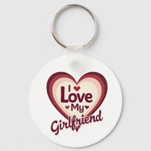 Chaveiro Eu Amo Minha Namorada Personalizado