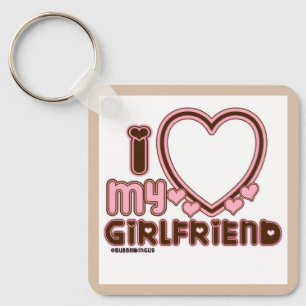 Chaveiro Eu Amo Minha Namorada Pulseira Personalizada