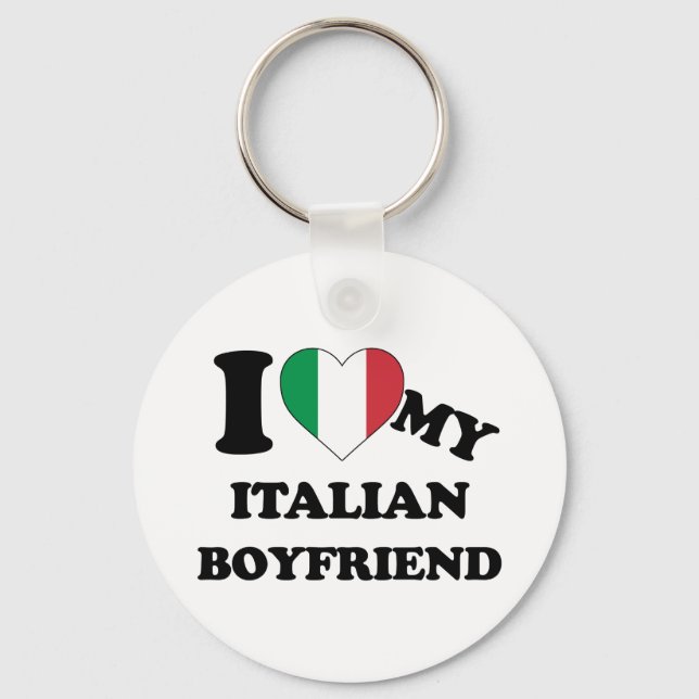 Chaveiro Eu amo minha Namorado italiana (Frente)