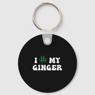 Chaveiro Eu amo minha Rua irlandesa de Shamrock engraçado P