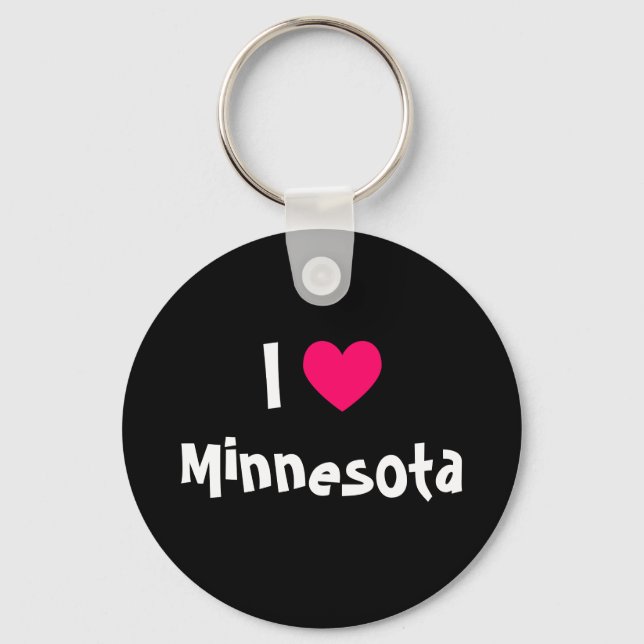 Chaveiro Eu Amo Minnesota (Frente)