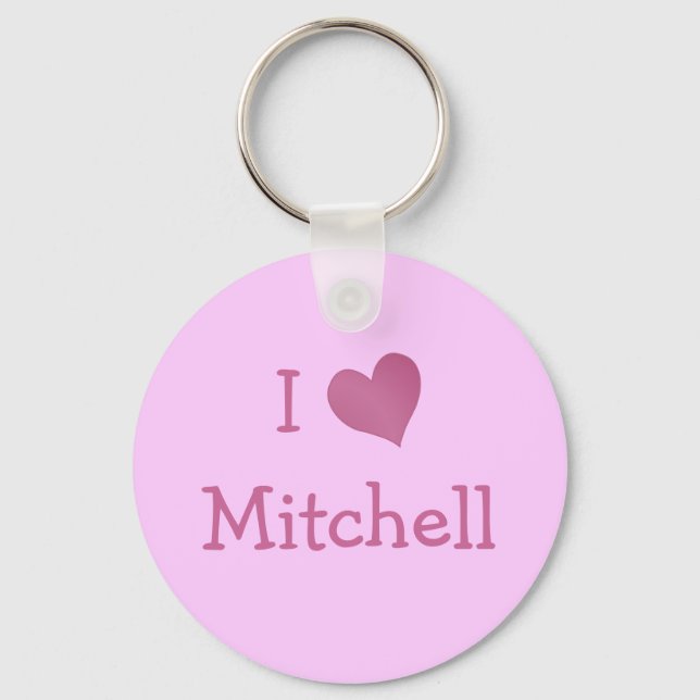 Chaveiro Eu Amo Mitchell (Frente)