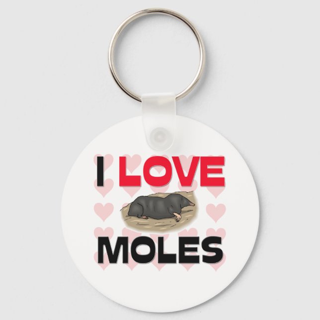 Chaveiro Eu Amo Moles (Frente)