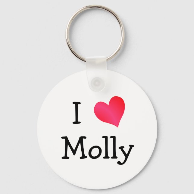 Chaveiro Eu Amo Molly (Frente)