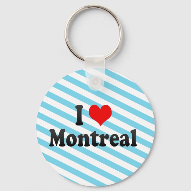 Chaveiro Eu Amo Montreal, Canadá. Eu Amo Montreal, Canadá (Frente)