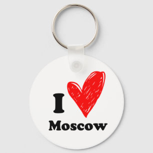 Chaveiro Eu amo Moscou