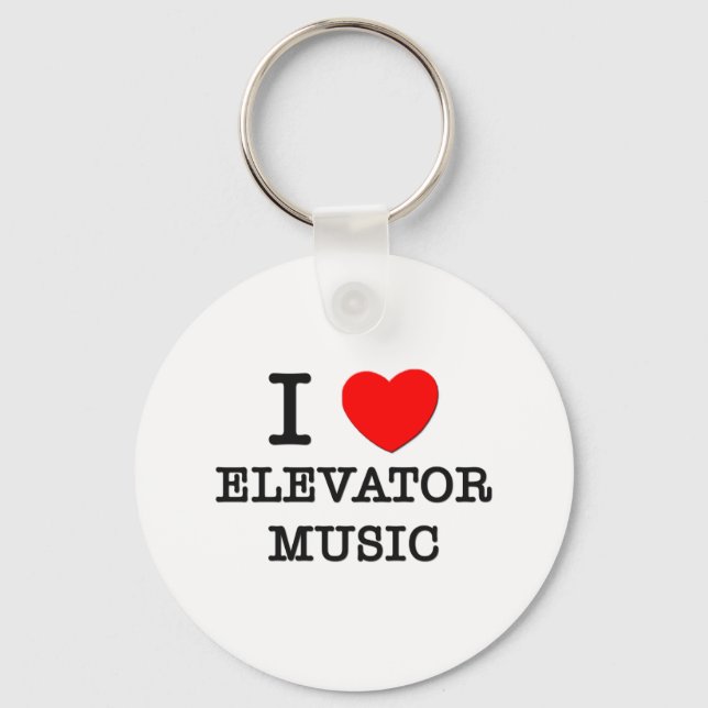Chaveiro Eu Amo Música Elevadora (Frente)