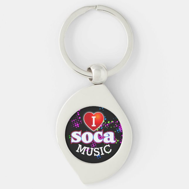 Chaveiro Eu Amo Música SOCA (Frente)