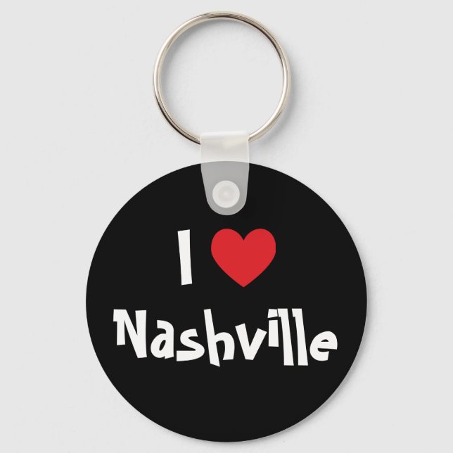Chaveiro Eu amo Nashville (Frente)