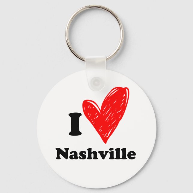 Chaveiro Eu amo Nashville (Frente)