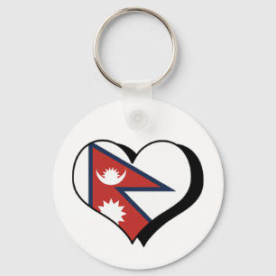 Chaveiro Eu Amo Nepal Pingente de Chave