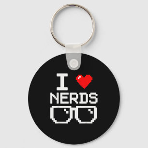 Chaveiro Eu Amo Nerds Eu Adoro Nerds Pelo Livro de Ciência