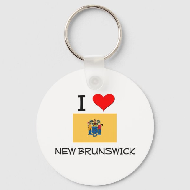Chaveiro Eu Amo New Brunswick New Jersey (Frente)