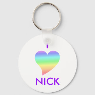Chaveiro Eu Amo Nick