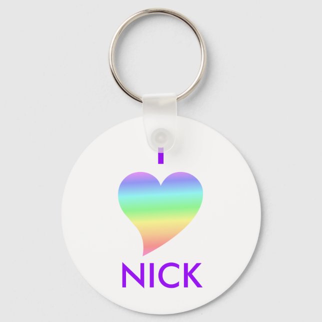 Chaveiro Eu Amo Nick (Frente)