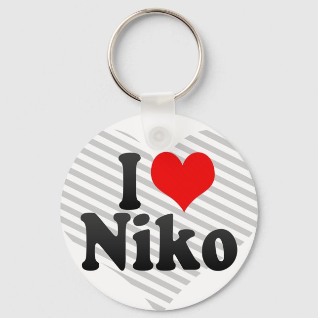 Chaveiro Eu amo Niko (Frente)