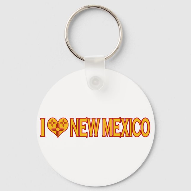 Chaveiro Eu Amo Novo México (Frente)