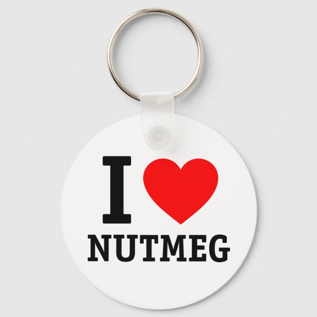 Chaveiro Eu Amo Nutmeg (Frente)