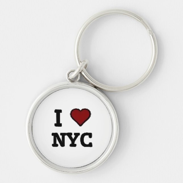 Chaveiro Eu Amo NYC coração (Frente)