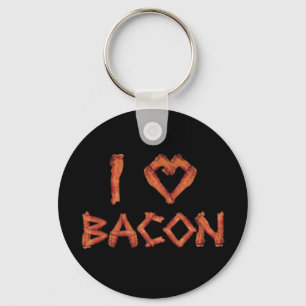 Chaveiro Eu amo o bacon