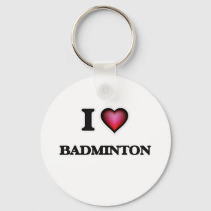 Chaveiro Eu amo o Badminton