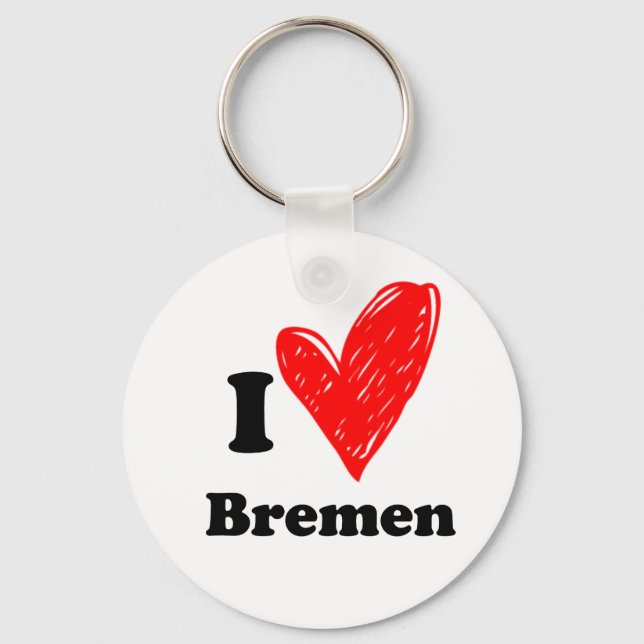 Chaveiro Eu amo o Bremen (Frente)
