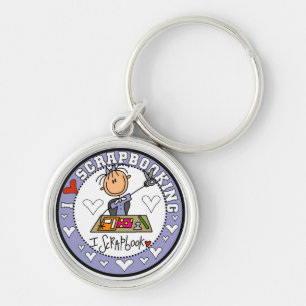 Chaveiro Eu amo o camiseta e os presentes de Scrapbooking