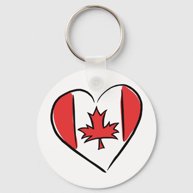 Chaveiro Eu amo o Canadá (Frente)