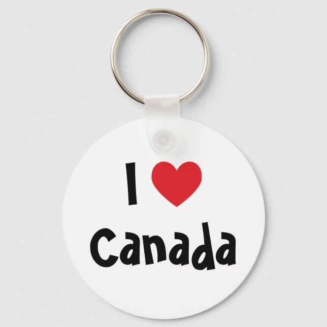Chaveiro Eu amo o Canadá (Frente)