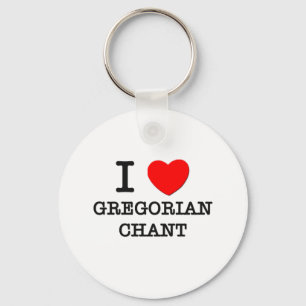 Chaveiro Eu amo o canto gregoriano