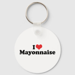 Chaveiro Eu amo o coração Mayo - amante da maionese