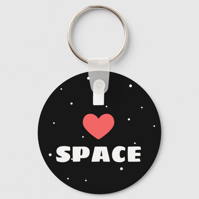 Chaveiro Eu amo o espaço (Frente)