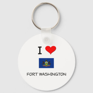 Chaveiro Eu amo o forte Washington Pensilvânia