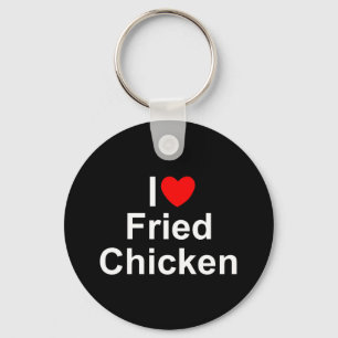 Chaveiro Eu amo o frango frito (do coração)
