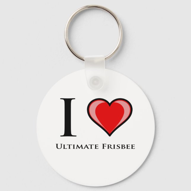 Chaveiro Eu Amo O Frisbee Final (Frente)