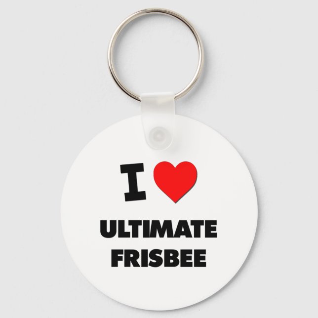 Chaveiro Eu Amo O Frisbee Final (Frente)