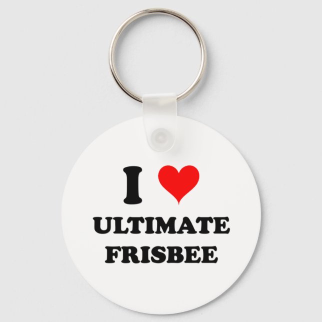 Chaveiro Eu Amo O Frisbee Final (Frente)