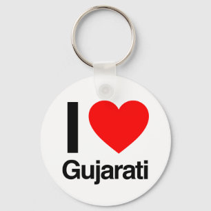 Chaveiro eu amo o gujarati