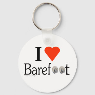 Chaveiro Eu amo o keyring descalço dos cascos